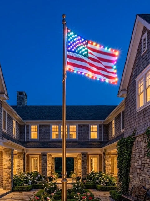 Last Day 49% OFF🔥 🦅 Illuminated 250th Anniversary USA Commemorative Flag - Premium LED Edition (3x5 Ft) --Bestseller
