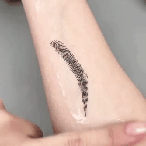 Eyebrow Stamp Powder with Brush-Rush