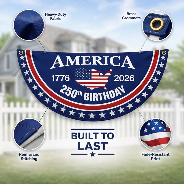 🦅Celebrate America's 250th Birthday Banner -Bestseller
