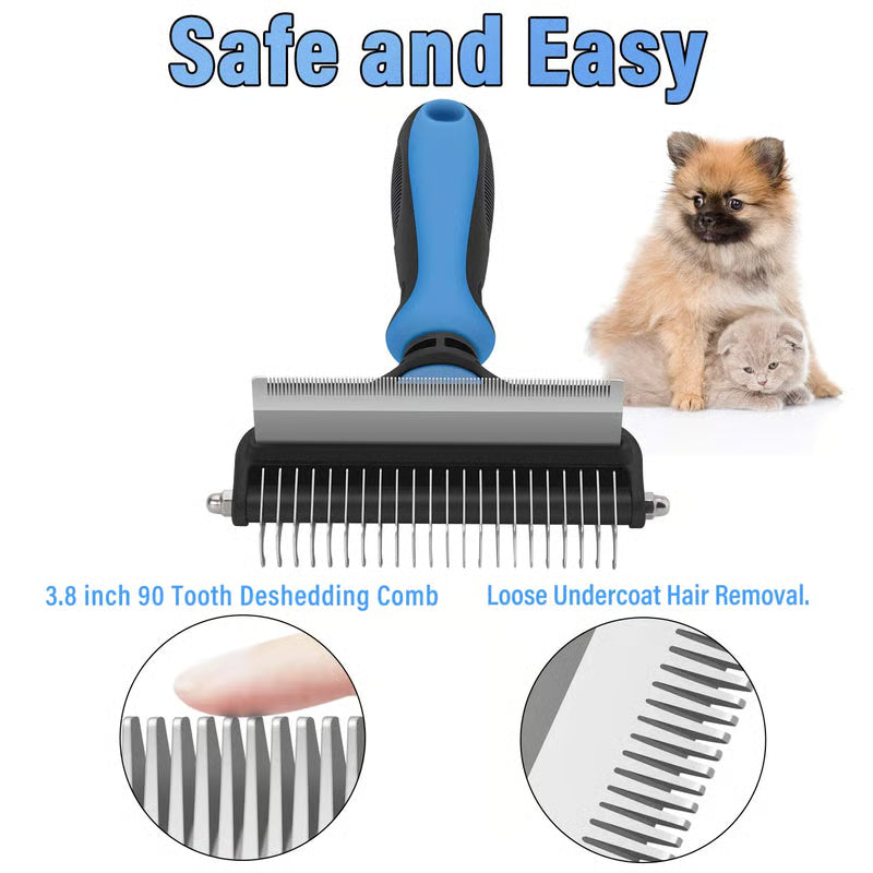 ⏰LAST DAY SALE: 🔥Dual-Sided Pet Grooming Comb for Dogs & Cats -TY