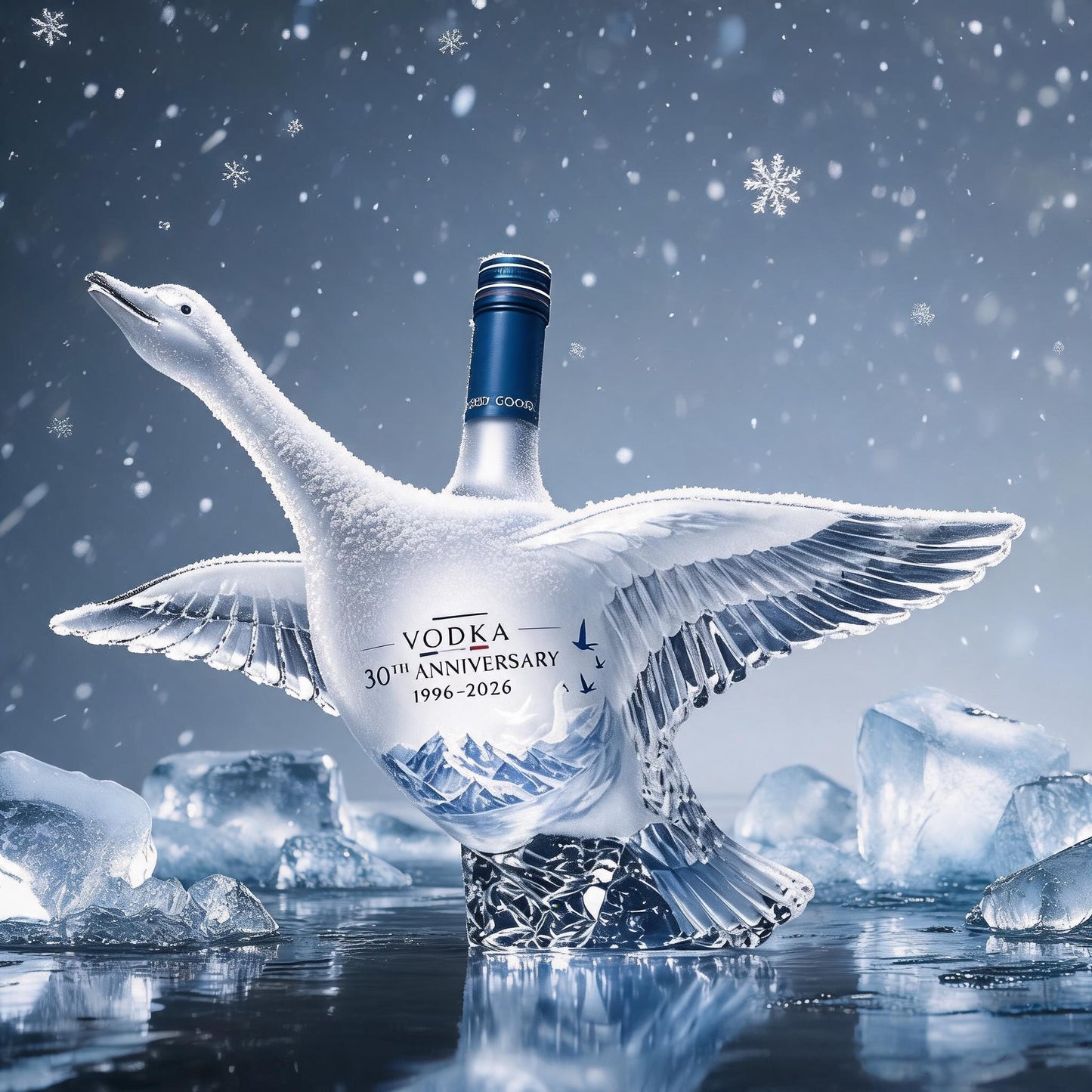 🎁 Father’s Day 49% OFF - Grey Goose 30th Anniversary Swan Bottle 🦢🥃-Viral