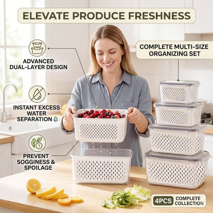 🧊 Food Storage Containers for Refrigerator Organization (2Pcs) -Bestseller