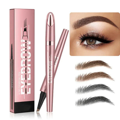 ⏱️ Flawless 24-Hour Wear: Waterproof Micro-Fork Eyebrow Pencil-Curated