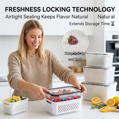 🧊 Food Storage Containers for Refrigerator Organization (2Pcs) -Bestseller