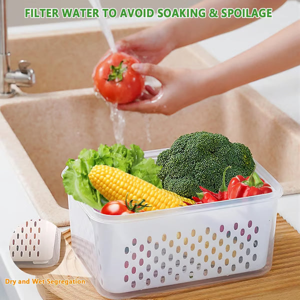 🧊 Food Storage Containers for Refrigerator Organization (2Pcs) -Bestseller