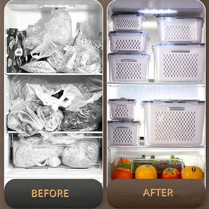 🧊 Food Storage Containers for Refrigerator Organization (2Pcs) -Bestseller