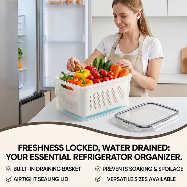 🧊 Food Storage Containers for Refrigerator Organization (2Pcs) -Bestseller
