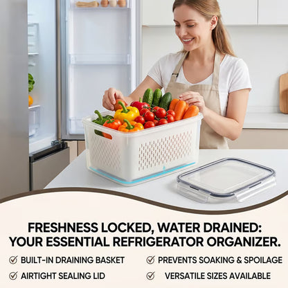 🧊 Food Storage Containers for Refrigerator Organization (2Pcs) -Bestseller