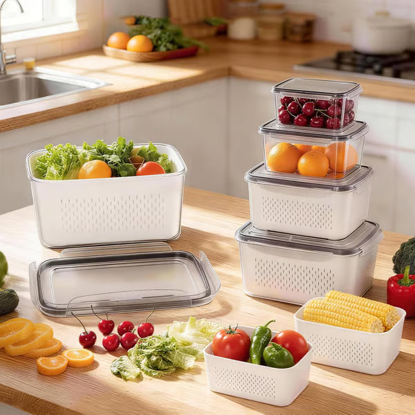 🧊 Food Storage Containers for Refrigerator Organization (2Pcs) -Bestseller