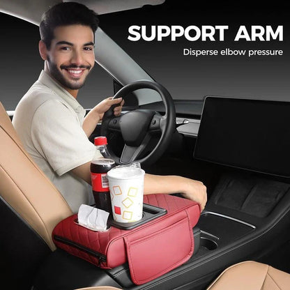 Multifunctional PU Leather Car Armrest Box Mataa -Bestseller