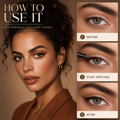 ⏱️ Flawless 24-Hour Wear: Waterproof Eyeliner Pencil 💦-TOP1