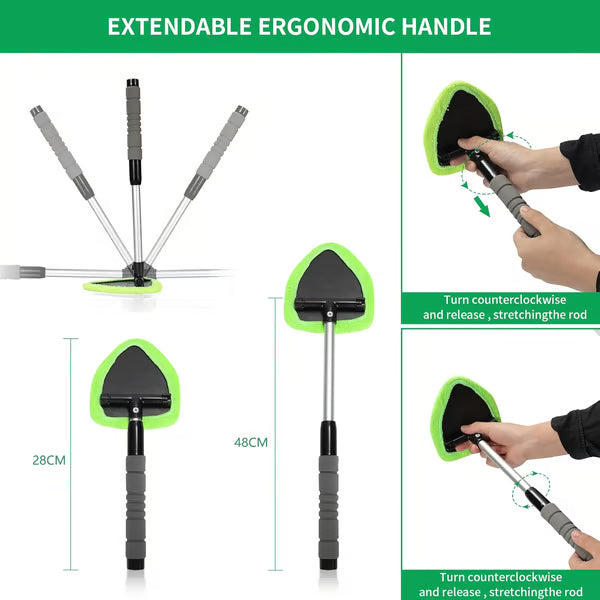 🔥 Windshield Cleaning Tool, Microfiber Car Window Cleaner-OA