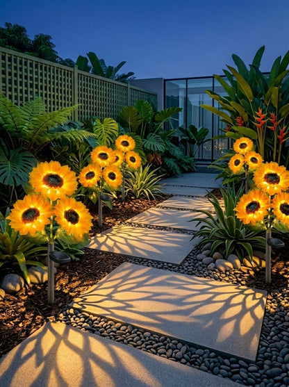 🌻Giant Sunflower Solar Garden Lights - As Seen on Video, Upgraded Extra Large Decorative Outdoor Landscape Lighting-edition