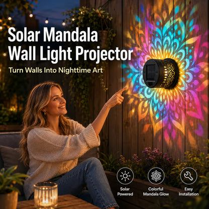 🎁 Father’s Day 59% OFF - 🌟Solar Mandala Wall Light🌌 -Bestseller