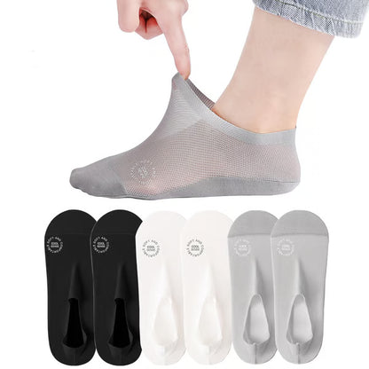 🔥6-Pair Invisible Grip Socks Pack 🧦 – Breathable Low-Cut Anti-Slip Sweat-Absorbing Design-Rush