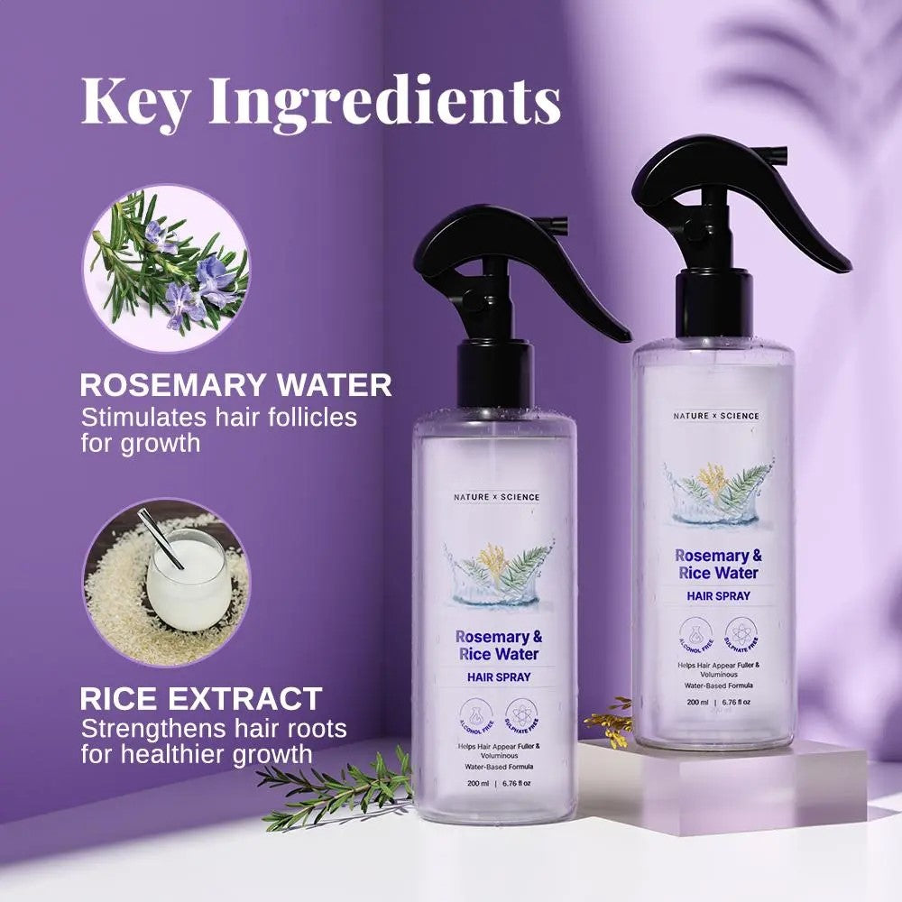 Nature x Science Rosemary Water with Rice Water-Rush