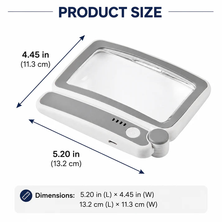 🔍 Folding Handheld Magnifying Glass with Light – Perfect for Reading 🔥-Curated