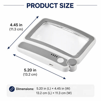 🔍 Folding Handheld Magnifying Glass with Light – Perfect for Reading 🔥-Curated