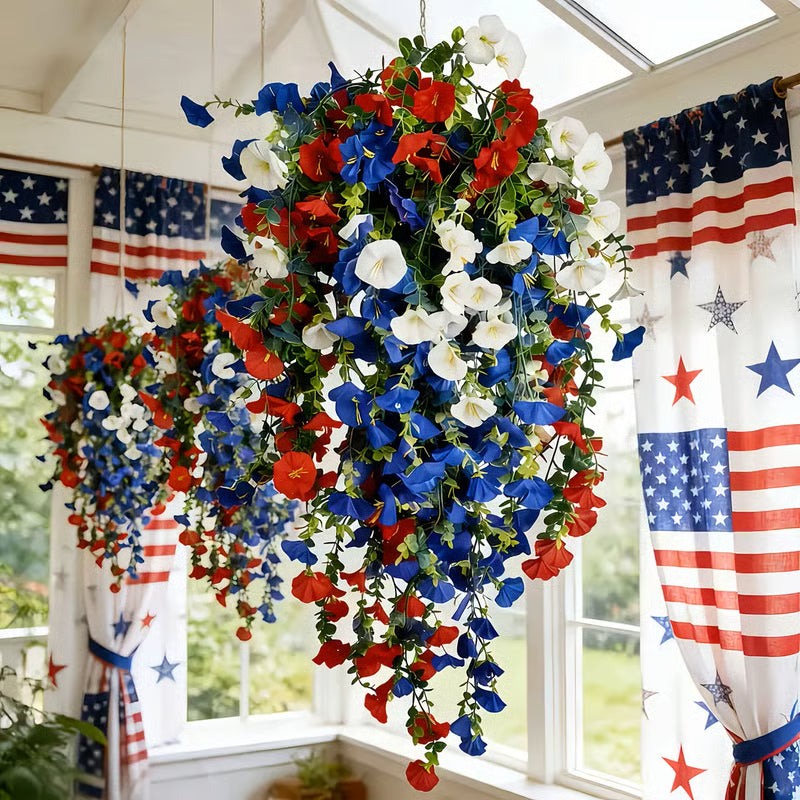 ✨🔥Last Day Promotion✨🇺🇸 Celebrate the 250th anniversary of the United States with patriotic-style hanging bouquets -Elite