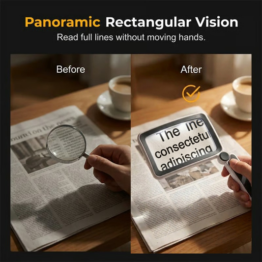 🔍 Folding Handheld Magnifying Glass with Light – Perfect for Reading🔥-edition