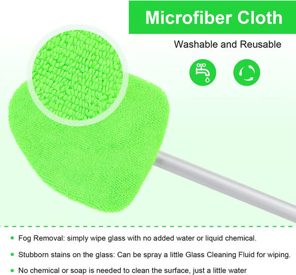 🔥 Windshield Cleaning Tool, Microfiber Car Window Cleaner-OA