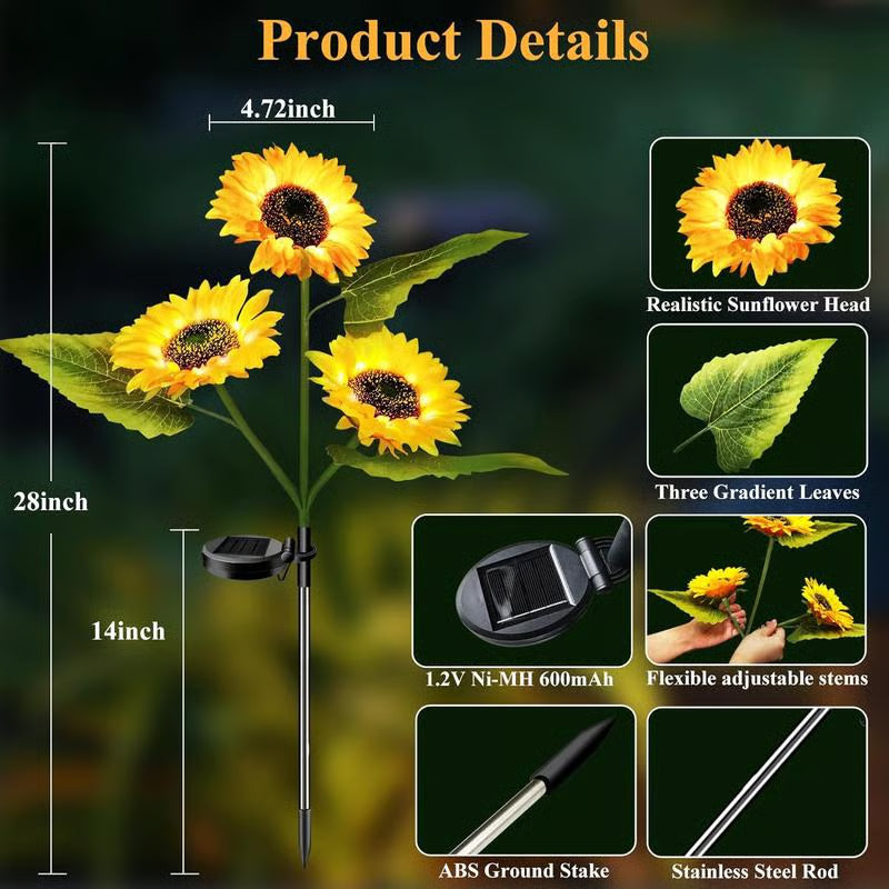 🌻Factory Direct Sales 49% Off - 🌞Solar LED Sunflower Garden Lights - ZZZ