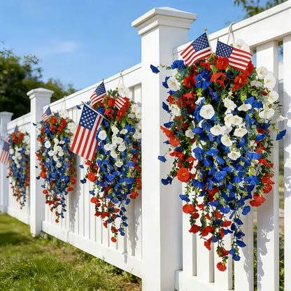 ✨🔥Last Day Promotion✨🇺🇸 Celebrate the 250th anniversary of the United States with patriotic-style hanging bouquets -Elite