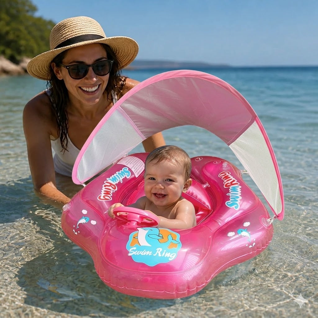 Pink with Steering Wheel & Canopy