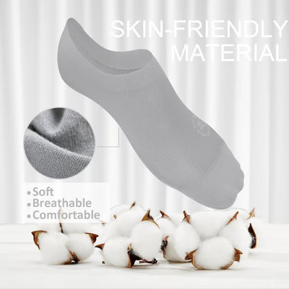 🔥6-Pair Invisible Grip Socks Pack 🧦 – Breathable Low-Cut Anti-Slip Sweat-Absorbing Design-Rush