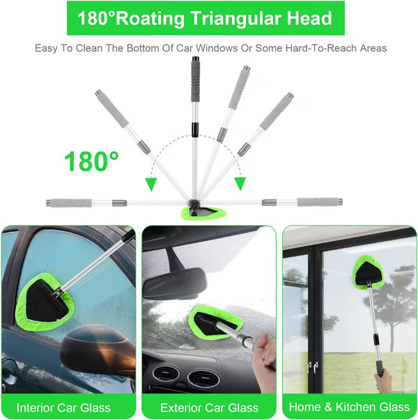 🔥 Windshield Cleaning Tool, Microfiber Car Window Cleaner-OA