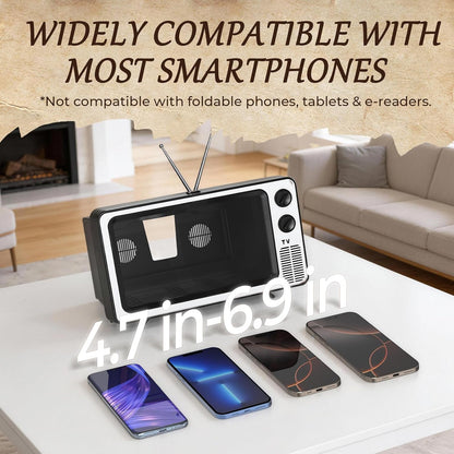 12' Screen Magnifier for Cell Phone-Retro TV Amplifier 3D HD Mobile Phone Screen Magnifying Enlarger-Rush