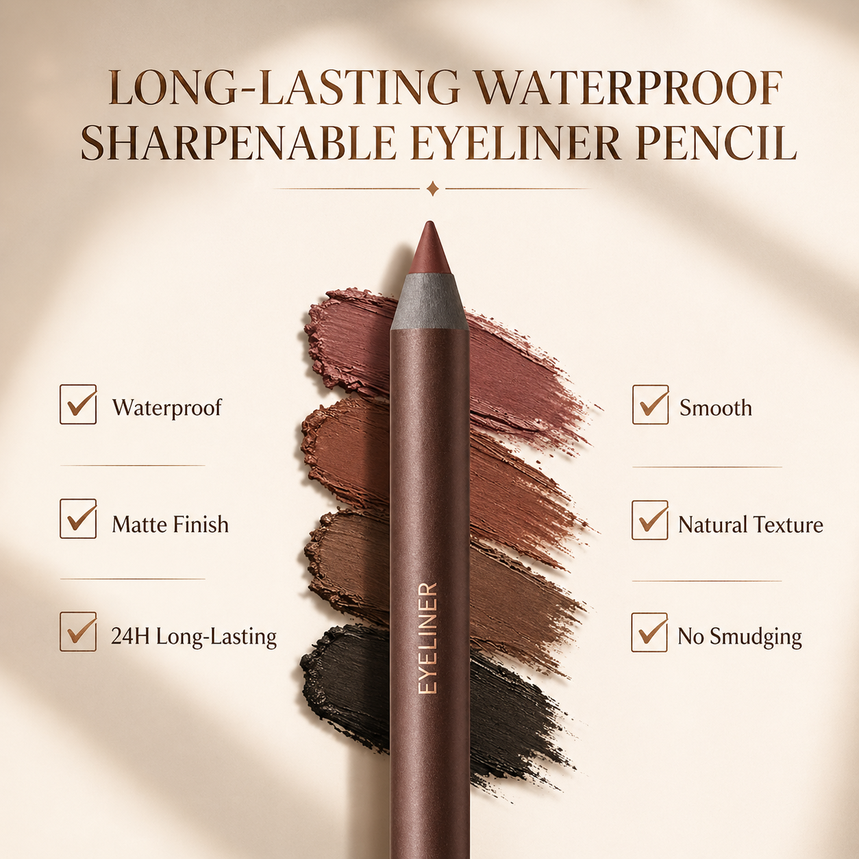 ⏱️ Flawless 24-Hour Wear: Waterproof Eyeliner Pencil 💦-TOP1