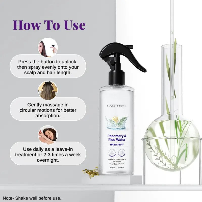 Nature x Science Rosemary Water with Rice Water-Rush