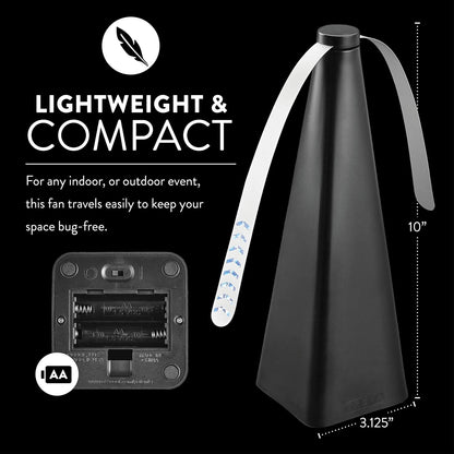 The Bug Fan, Fly Deterrent with Holographic Blades to Clear Bugs-Rush