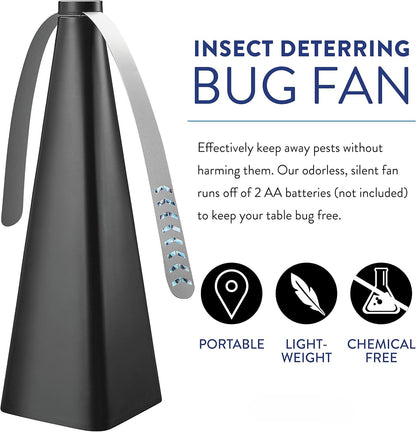 The Bug Fan, Fly Deterrent with Holographic Blades to Clear Bugs-Rush