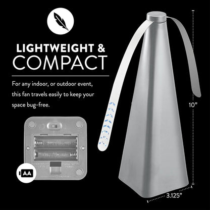 The Bug Fan, Fly Deterrent with Holographic Blades to Clear Bugs-Rush