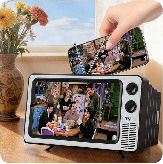 12' Screen Magnifier for Cell Phone-Retro TV Amplifier 3D HD Mobile Phone Screen Magnifying Enlarger-Rush