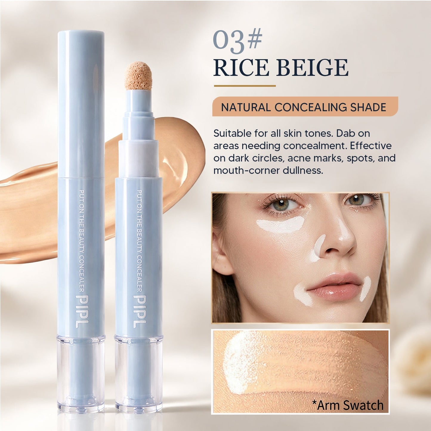 ⏱️ Flawless 24-Hour Wear: Long-Lasting Concealer Pen 💧-Viral