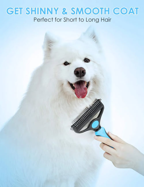 ⏰LAST DAY SALE: 🔥Dual-Sided Pet Grooming Comb for Dogs & Cats -TY
