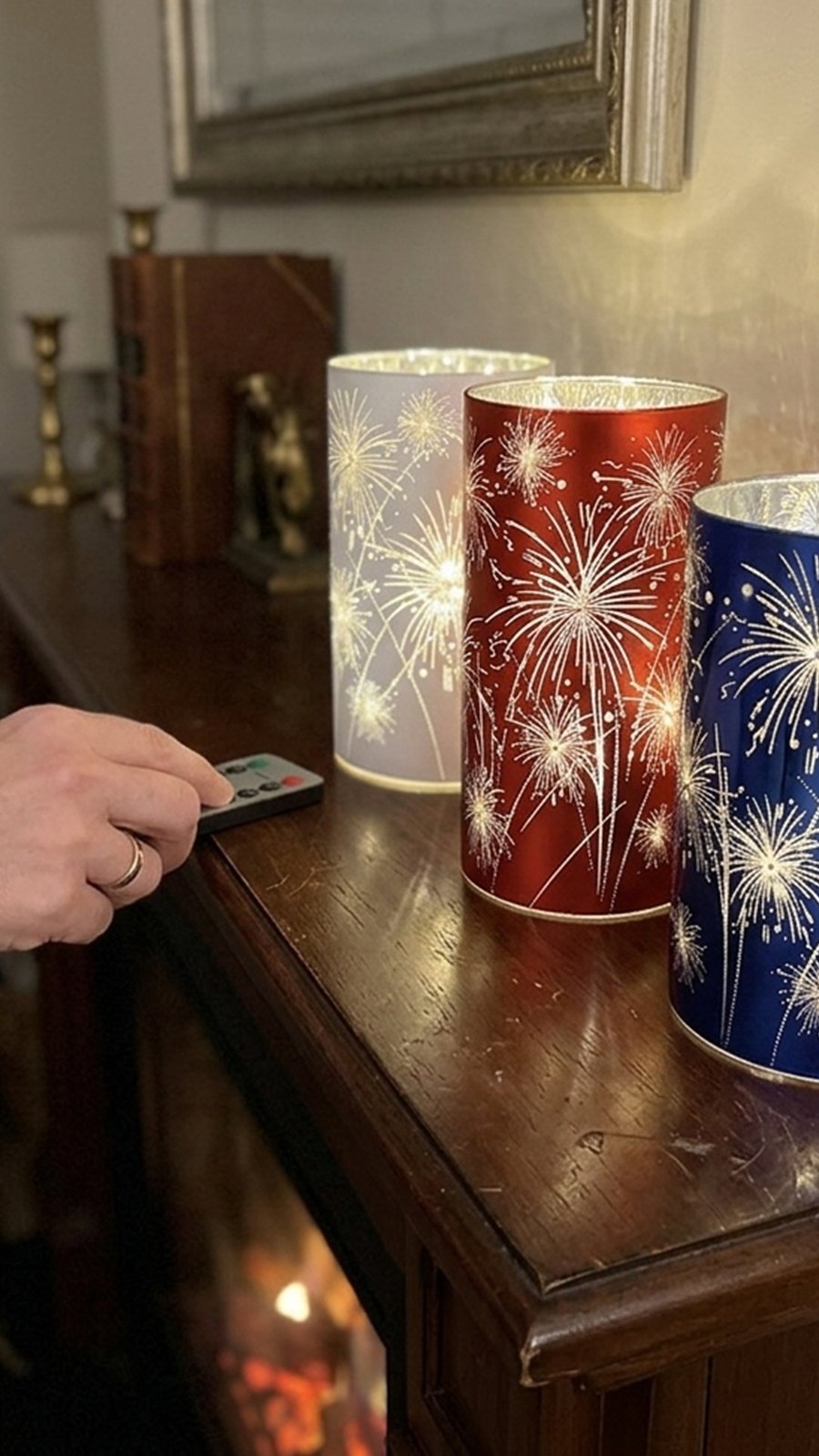 🎆🗽Celebrate America 250: Limited Edition Red, White & Blue Firework Lanterns 🇺🇸✨-TOP1