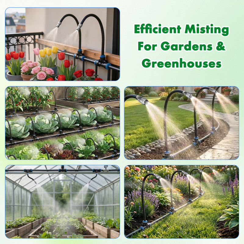 Drip Irrigation Kit with 360° Flexible Hose-OA