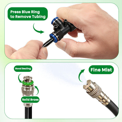 Drip Irrigation Kit with 360° Flexible Hose-OA