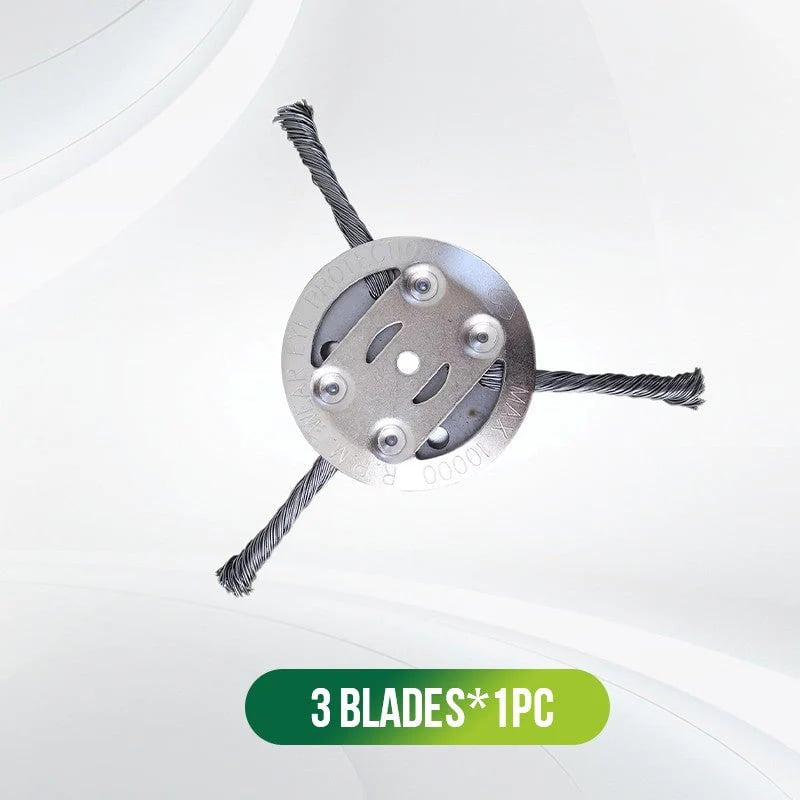Heavy-Duty Steel Wire Trimmer Head for Cordless Weed Trimmers-OA