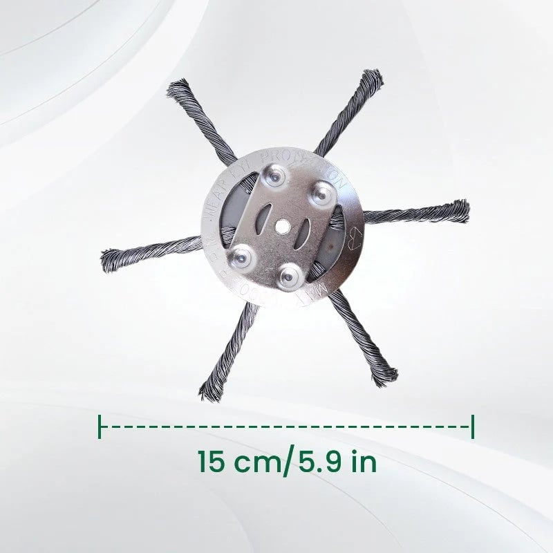 Heavy-Duty Steel Wire Trimmer Head for Cordless Weed Trimmers-OA