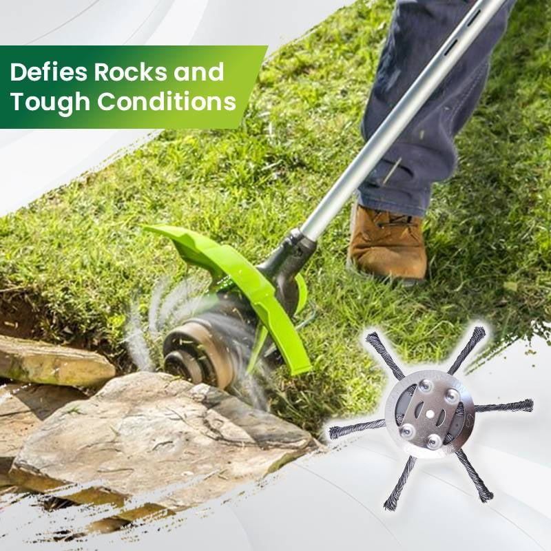 Heavy-Duty Steel Wire Trimmer Head for Cordless Weed Trimmers-OA