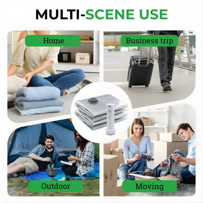 Cordless Travel Vacuum Storage Compression Bag Set-Rush