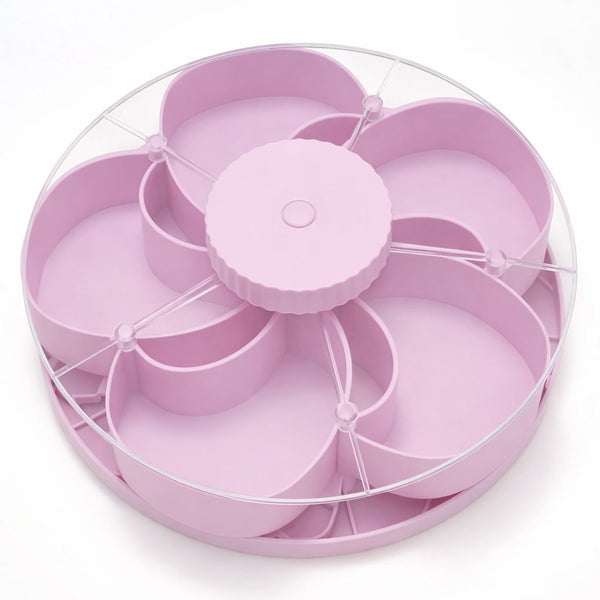 🍽️ Rotating 5-Compartment Snack Tray-Rush
