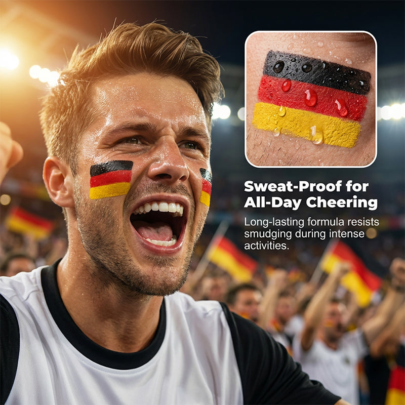 National Flag Face Paint Stick for Sports Fans-Rush