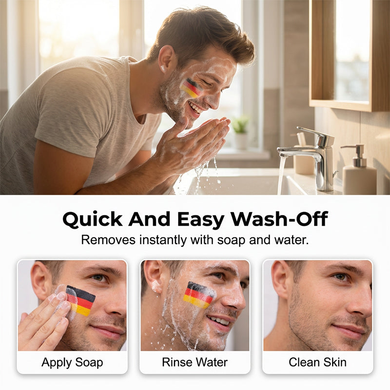 National Flag Face Paint Stick for Sports Fans-Rush