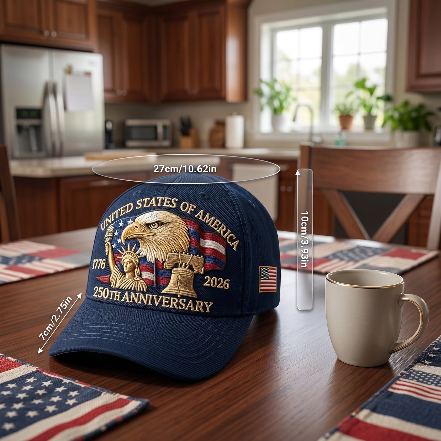 Commemorative Baseball Cap - 250th Anniversary United States of America (1776-2026)🏆-Curated